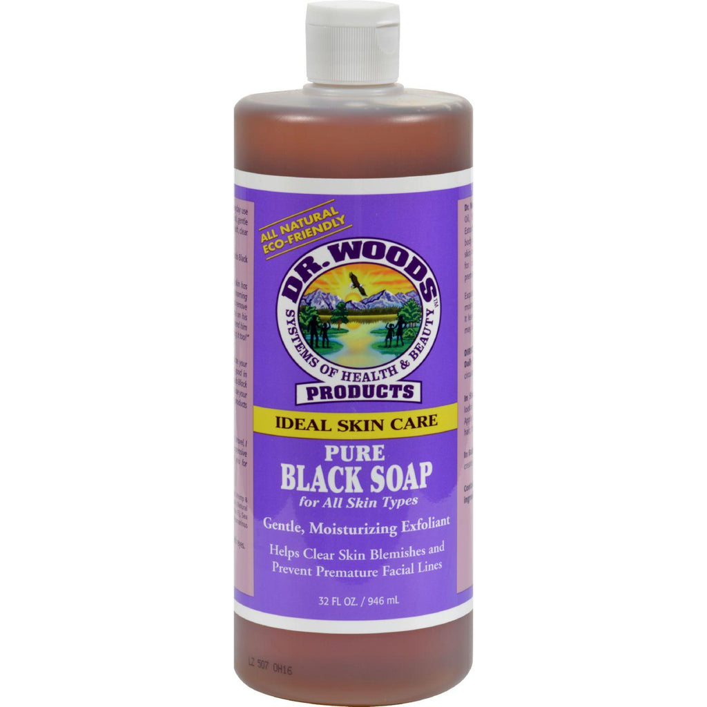 Dr. Woods Pure Black Soap - 32 Fl Oz