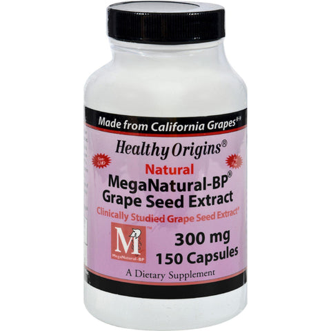 Healthy Origins Mega Natural-bp Grape Seed Extract - 300 Mg - 150 Capsules