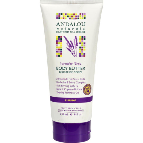 Andalou Naturals Firming Body Butter Lavender Shea - 8 Fl Oz