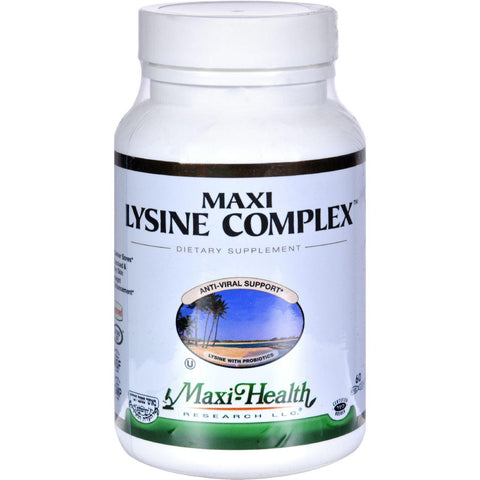 Maxi Health Kosher Vitamins Maxi Lysine Complex - 60 Capsules