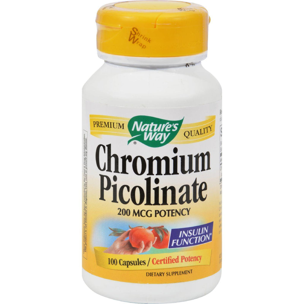 Nature's Way Chromium Picolinate - 100 Capsules