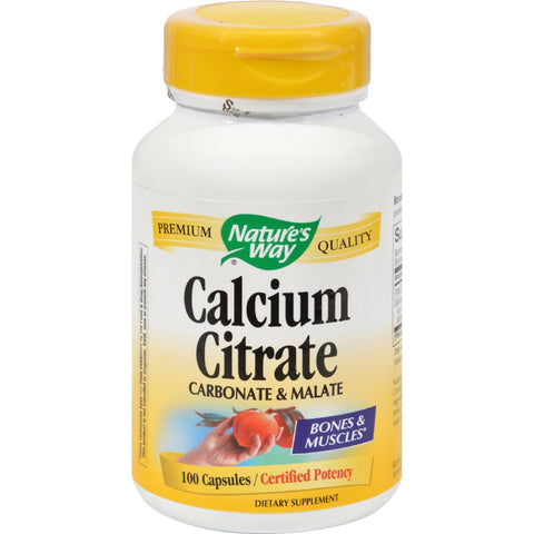 Nature's Way Calcium Citrate - 500 Mg - 100 Capsules