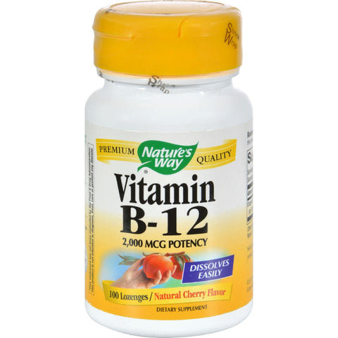 Nature's Way Vitamin B-12 - 2000 Mcg - 100 Lozenges