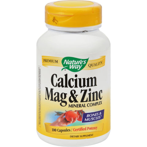 Nature's Way Calcium Mag And Zinc Mineral Complex - 100 Capsules