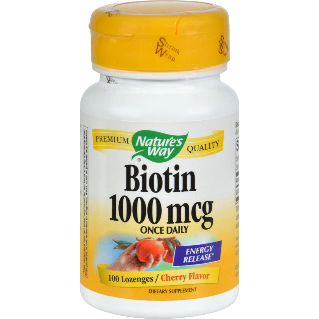 Nature's Way Biotin - 1000 Mcg - 100 Lozenges