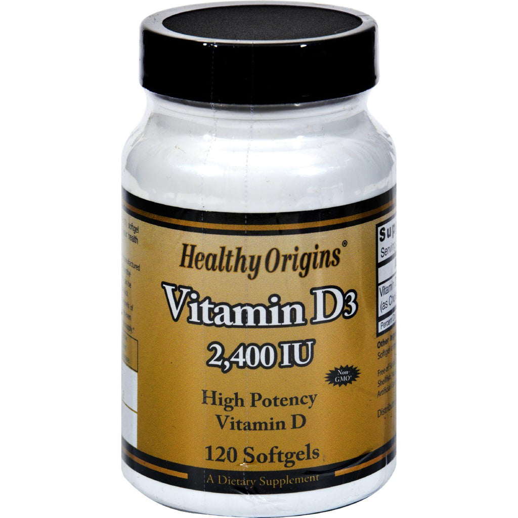 Healthy Origins Vitamin D3 - 2400 Iu - 120 Softgels
