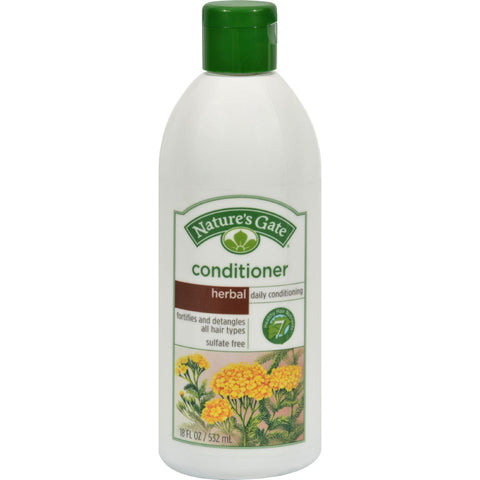 Nature's Gate Herbal Daily Conditioner - 18 Fl Oz - Case Of 12