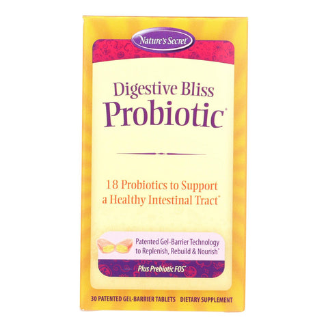 Nature's Secret Digestive Bliss Probiotic - 30 Tablets