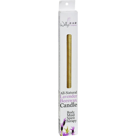 Wally's Natural Products Beeswax Candles - Lavender - 2 Pack