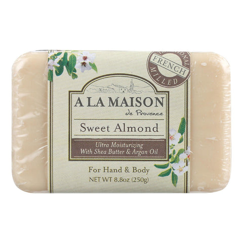 A La Maison Bar Soap Sweet Almond - 8.8 Oz