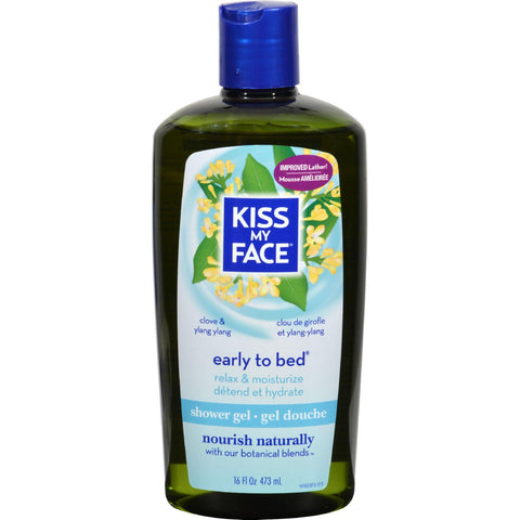 Kiss My Face Bath And Shower Gel Early To Bed Clove And Ylang Ylang - 16 Fl Oz