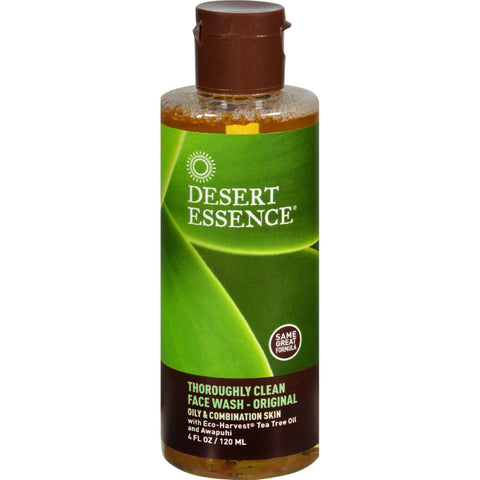 Desert Essence Thoroughly Clean Face Wash - Original - 4 Fl Oz