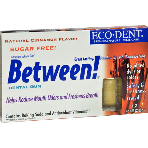Eco-dent Between Dental Gum - Cinnamon - Case Of 12 - 12 Pack