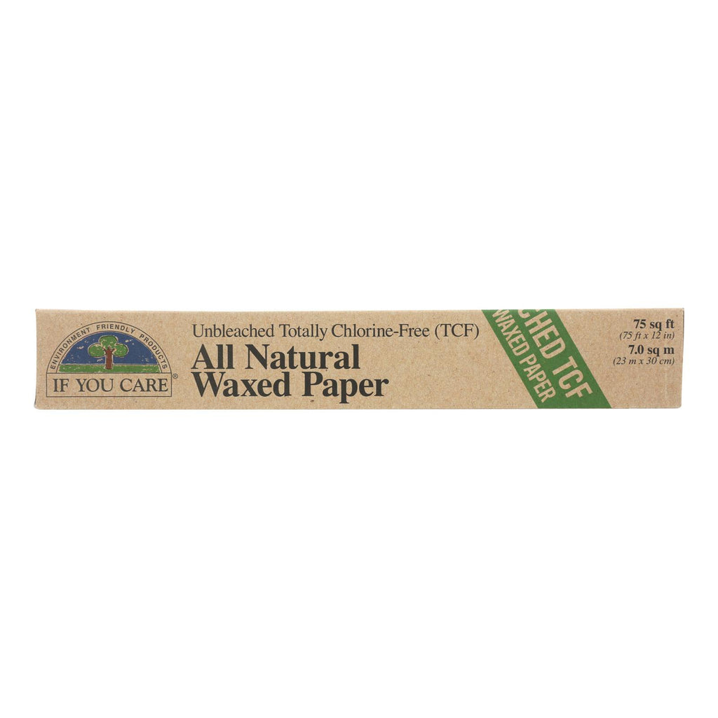 If You Care Waxed Paper - All Natural - 100 Percent Unbleached - 75 Sq Ft