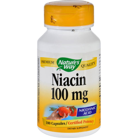 Nature's Way Niacin - 100 Mg - 100 Capsules