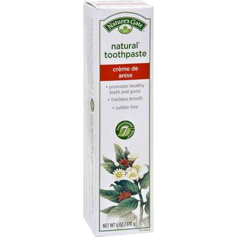 Nature's Gate Natural Toothpaste Creme De Anise - 6 Oz - Case Of 6