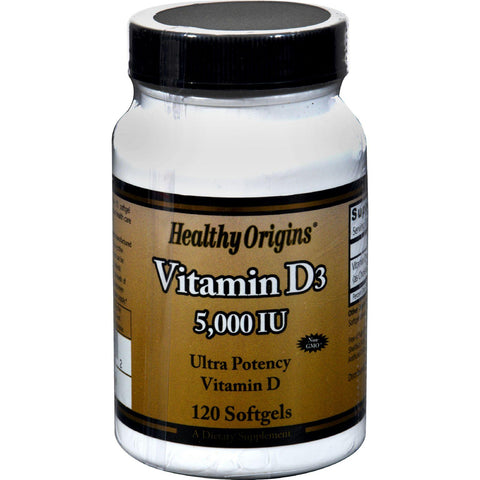 Healthy Origins Vitamin D3 - 5000 Iu - 120 Softgels