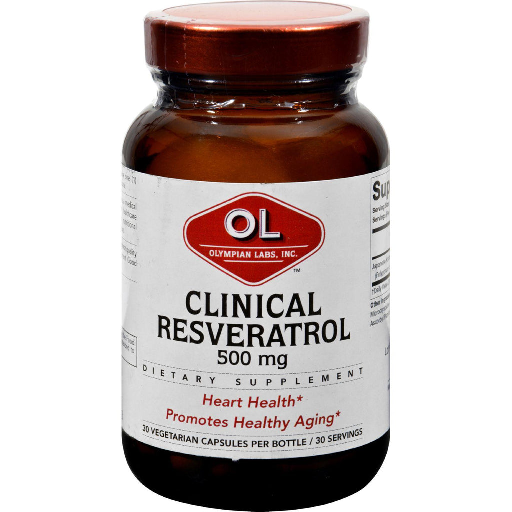 Olympian Labs Clinical Resveratrol - Extra Strength - 30 Vcaps