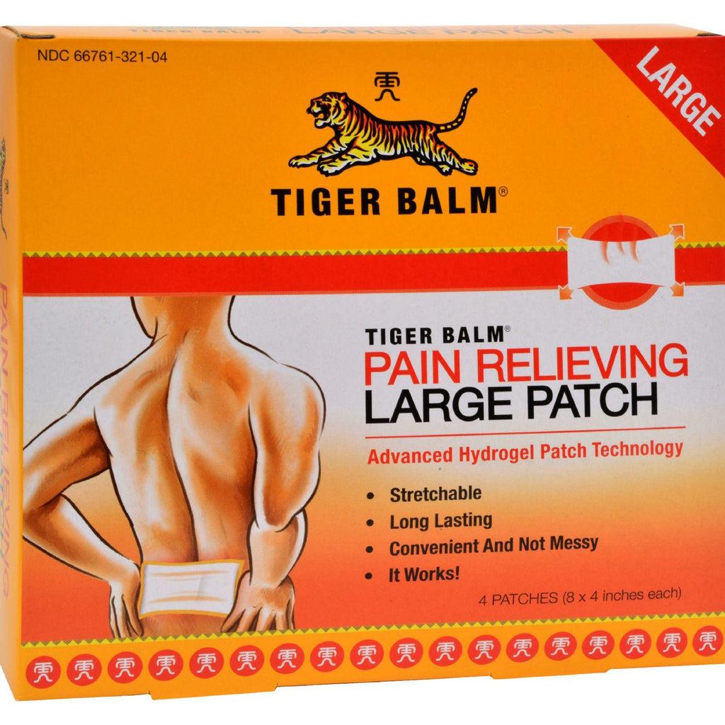 Tiger Balm Pain Relieving Large Patches - Case Of 6 - 4 Pack