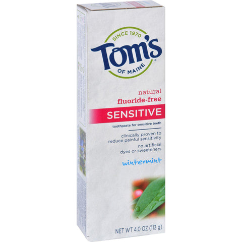 Tom's Of Maine Sensitive Toothpaste Wintermint - 4 Oz - Case Of 6
