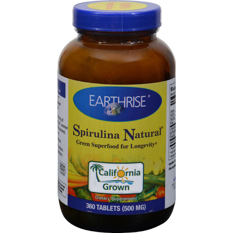 Earthrise Spirulina Natural - 500 Mg - 360 Tablets