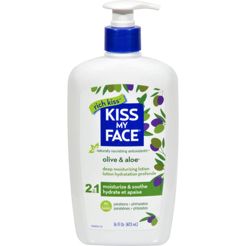 Kiss My Face Ultra Moisturizer Olive And Aloe - 16 Fl Oz