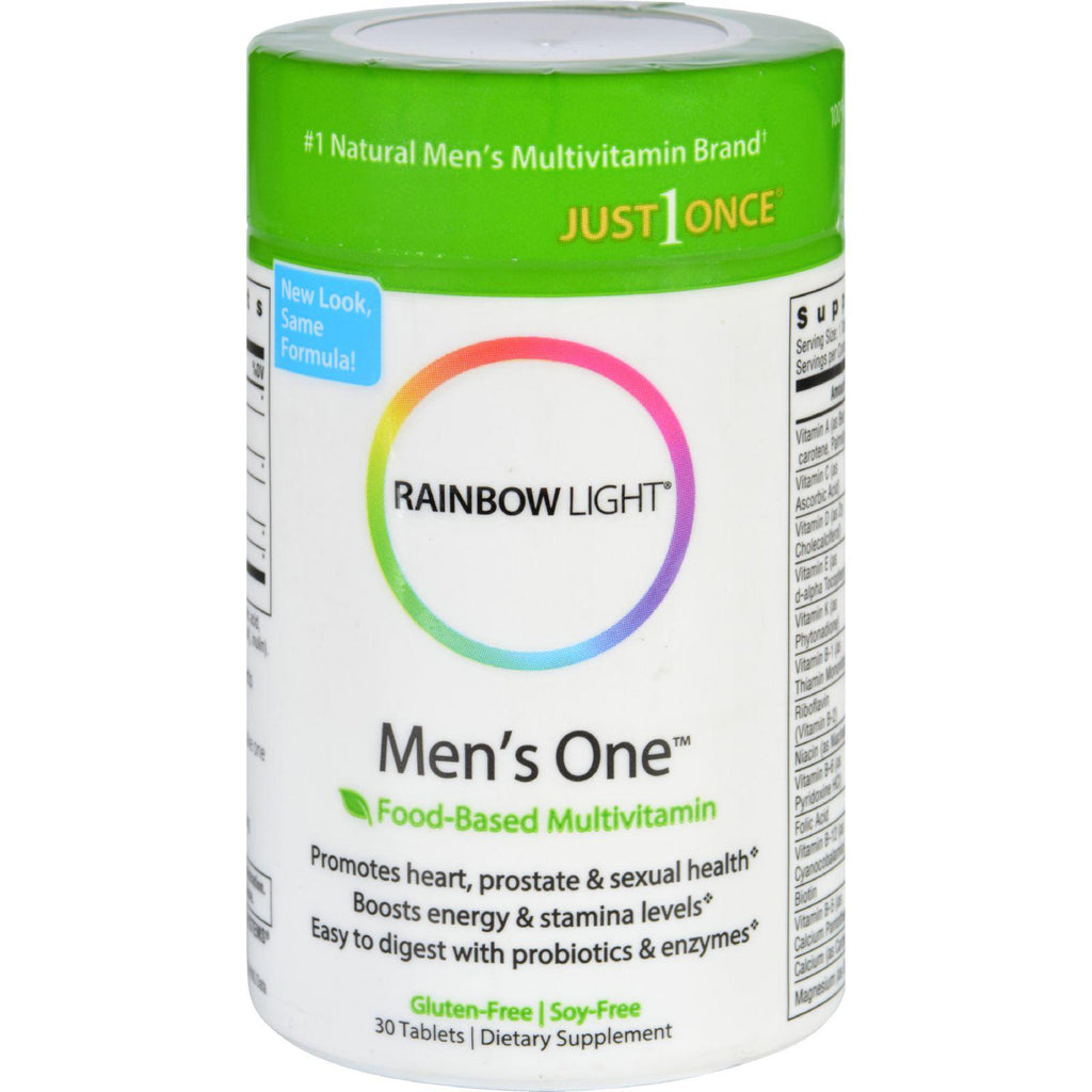 Rainbow Light Men's One Energy Multivitamin - 30 Tablets
