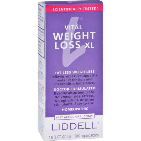 Liddell Homeopathic Weight Loss Xl - 1 Fl Oz