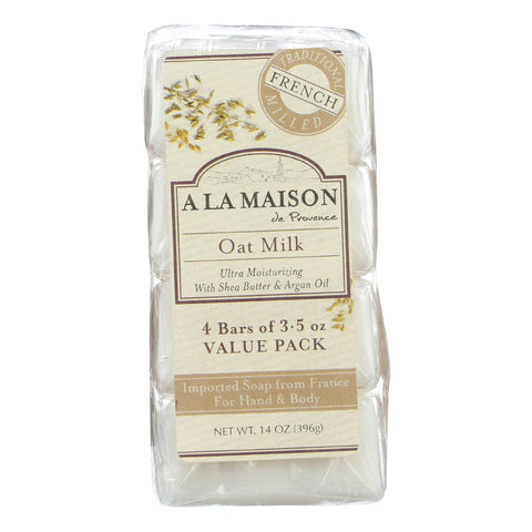 A La Maison Bar Soap - Oat Milk - Value 4 Pack
