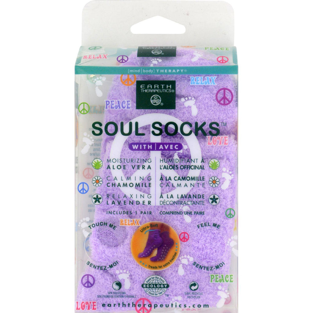 Earth Therapeutics Soul Socks - Lavender - 1 Pair