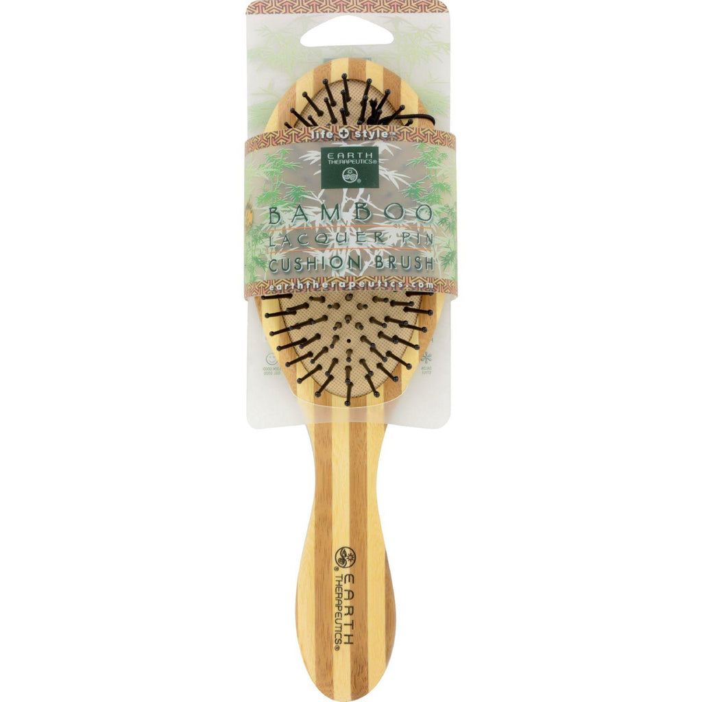 Earth Therapeutics Regular Bamboo Lacquer Pin Cushion Brush - 1 Brush