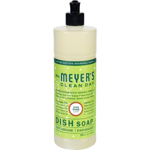 Mrs. Meyers Clean Day - Liquid Dish Soap - Iowa Pine - Case Of 6 - 16 Fz