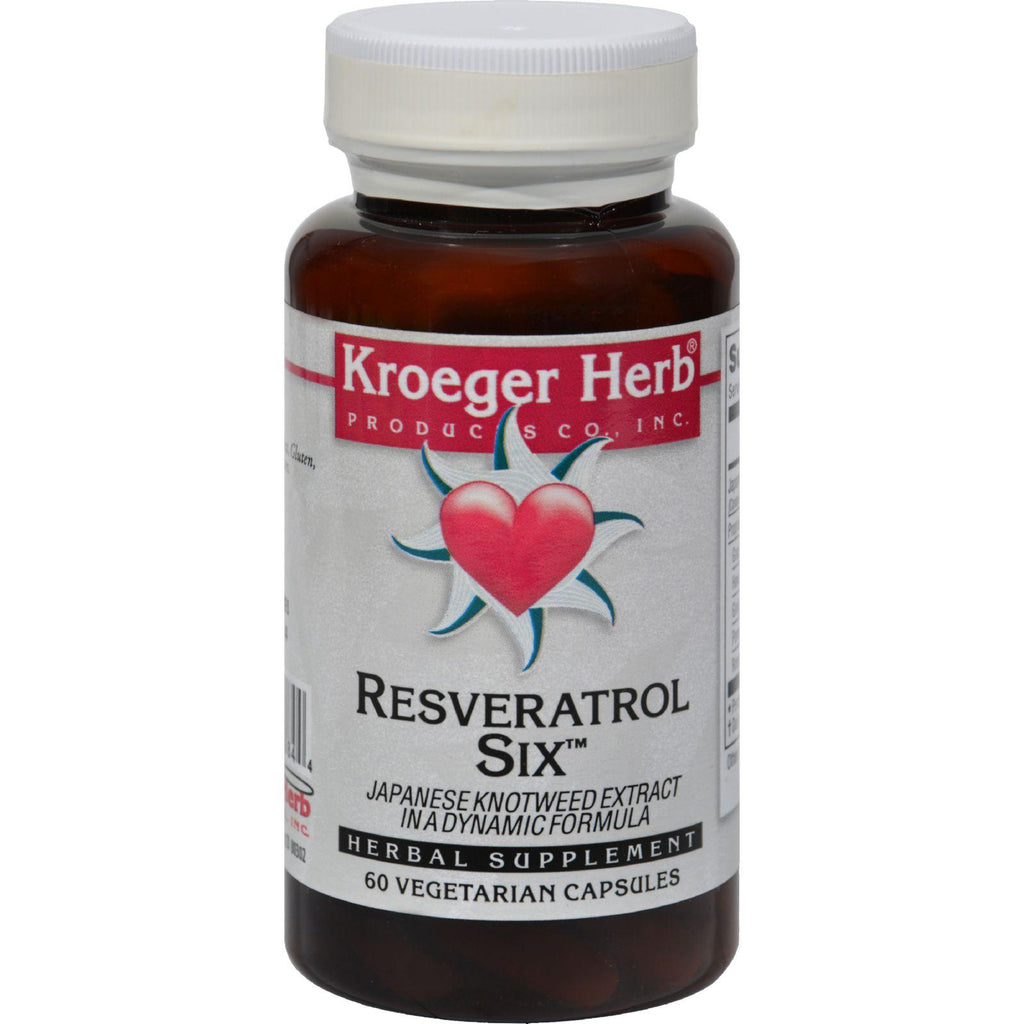 Kroeger Herb Resveratrol Six - 60 Capsules