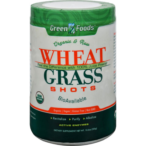 Green Foods Organic And Raw Wheat Grass Shots - 10.6 Oz