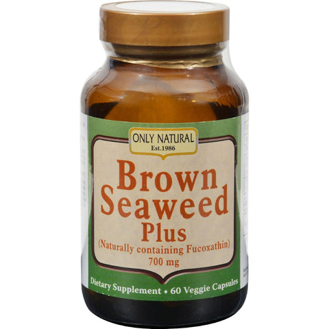 Only Natural Brown Seaweed Plus - 700 Mg - 60 Vegetarian Capsules