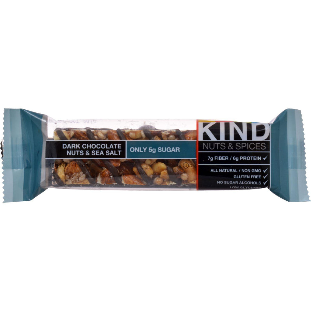 Kind Fruit And Nut Bars - Dark Chocolate Nuts And Sea Salt - 1.4 Oz - Case Of 12