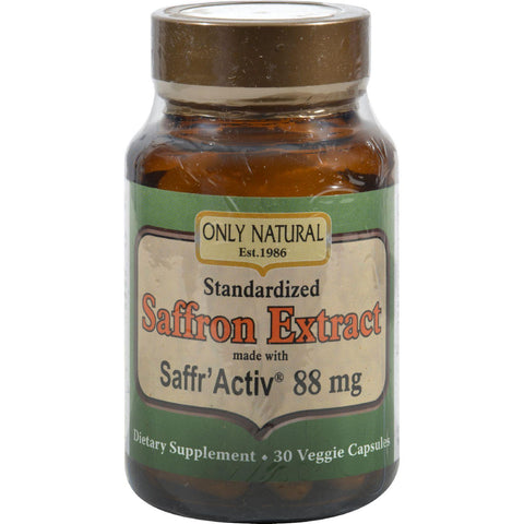 Only Natural Saffron Extract - 88.5 Mg - 30 Vcaps