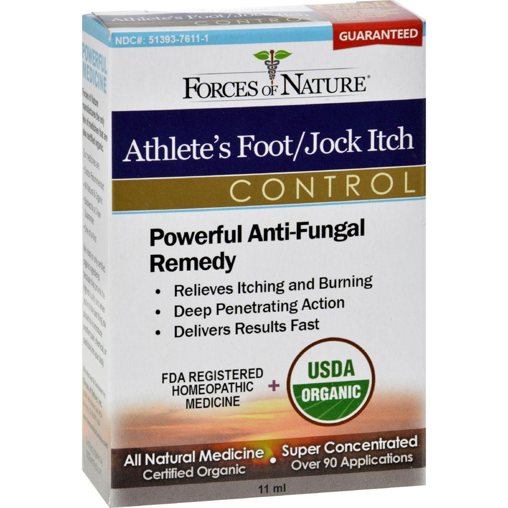 Forces Of Nature Organic Athlete's Foot And Jock Itch Control - 11 Ml