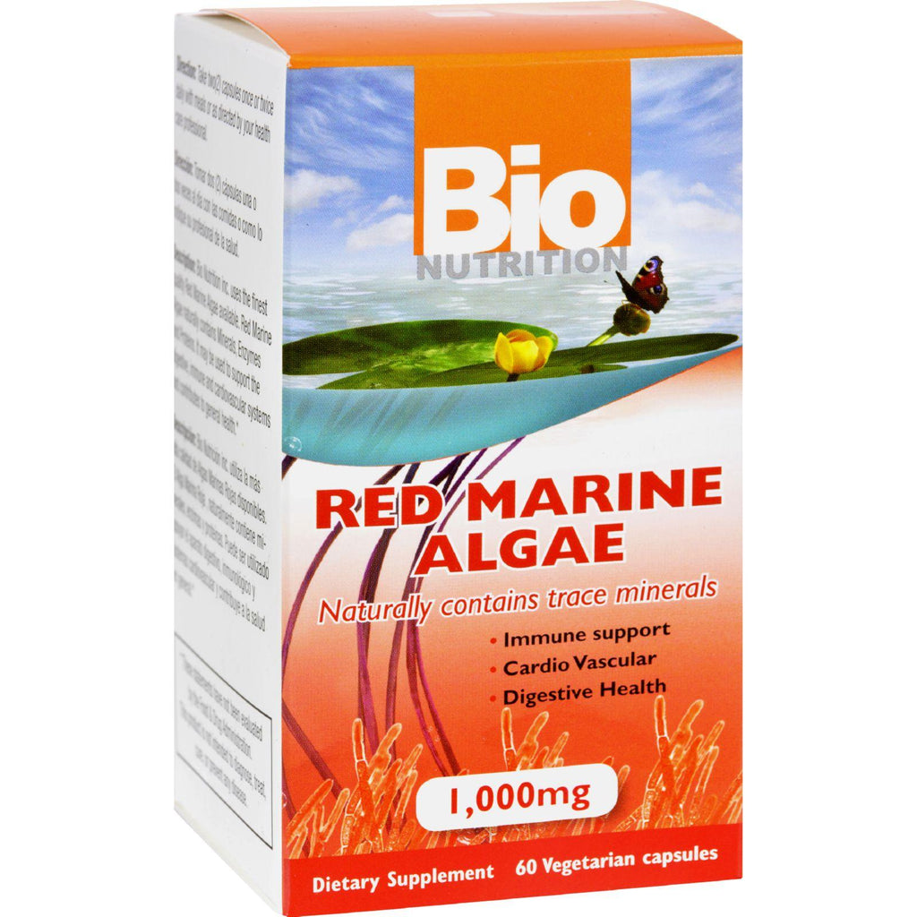 Bio Nutrition Red Marine Algae - 1000 Mg - 60 Vegetarian Capsules