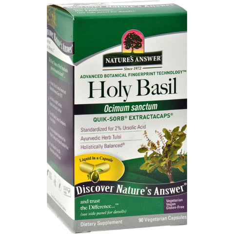Nature's Answer Holy Basil - 90 Liquid Capsules