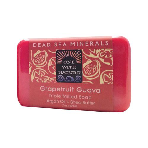 One With Nature Triple Milled Soap Bar - Grapefruit Guava - 7 Oz