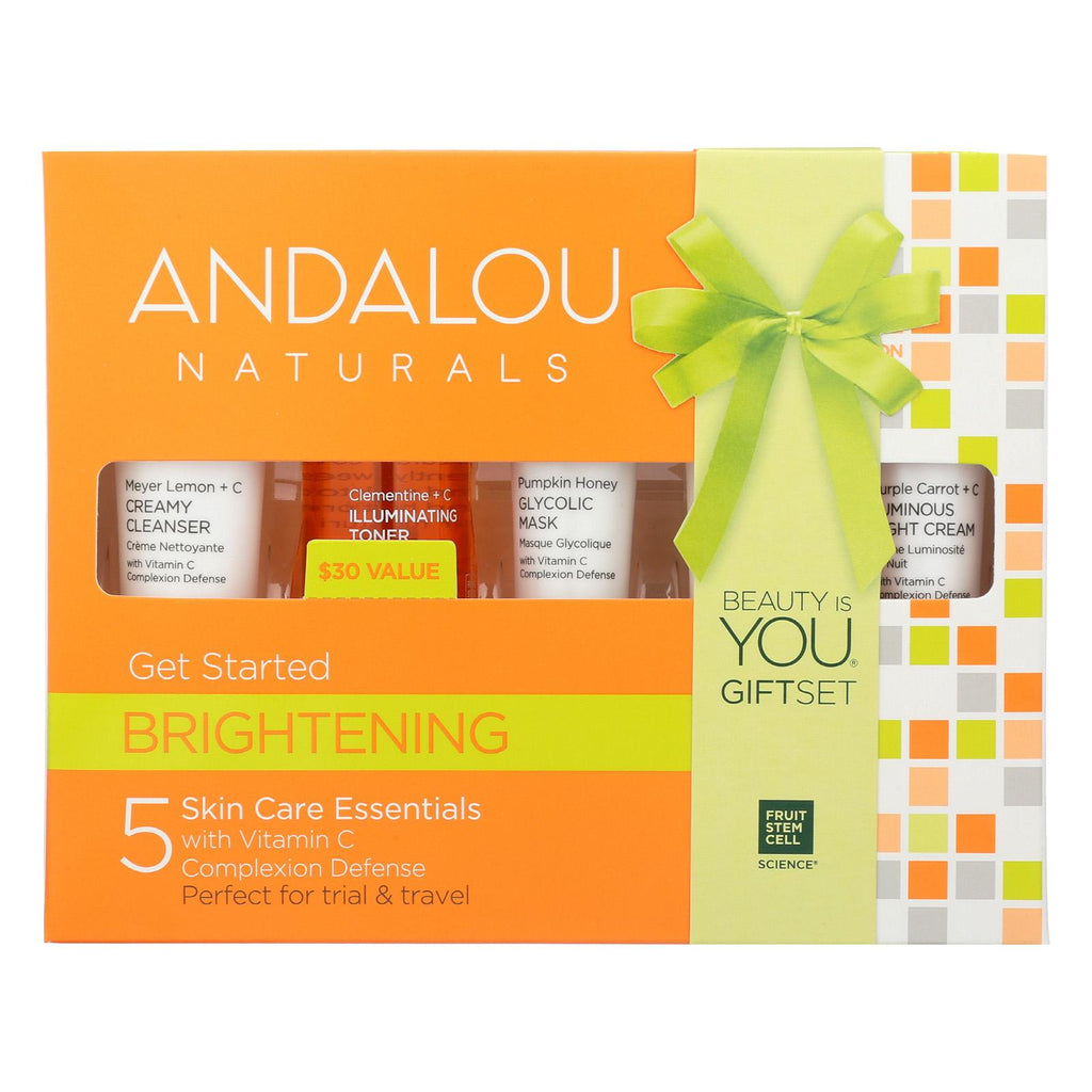Andalou Naturals Get Started Brightening - 5 Piece Kit