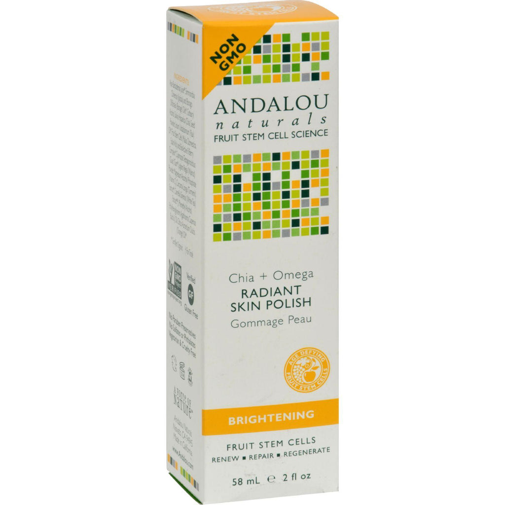 Andalou Naturals Radiant Skin Polish Chia + Omega Brightening - 2 Oz