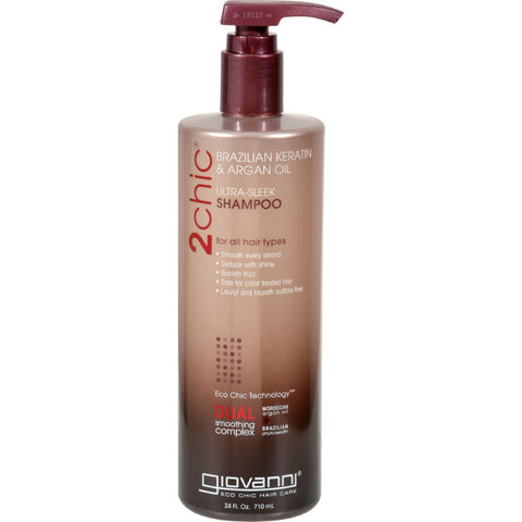Giovanni Hair Care Products Shampoo - 2chic Keratin And Argan - 24 Fl Oz