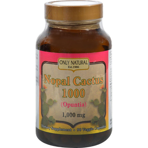 Only Natural Nopal Cactus 1000 - 1000 Mg - 90 Veggie Capsules