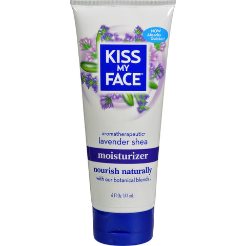 Kiss My Face Moisturizer - Lavender And Shea Butter - 6 Oz