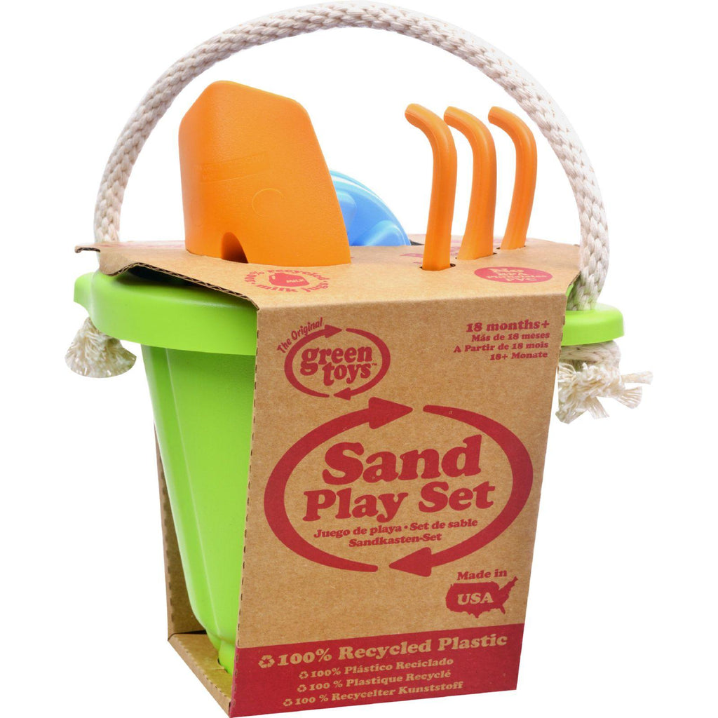 Green Toys Sand Play Set - Green - 4 Piece