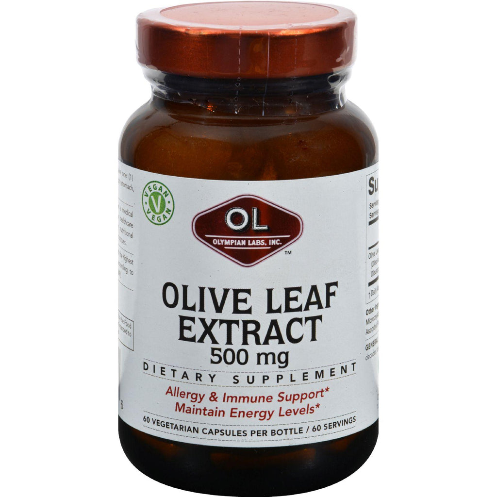 Olympian Labs Olive Leaf Extract - 500 Mg - 60 Capsules