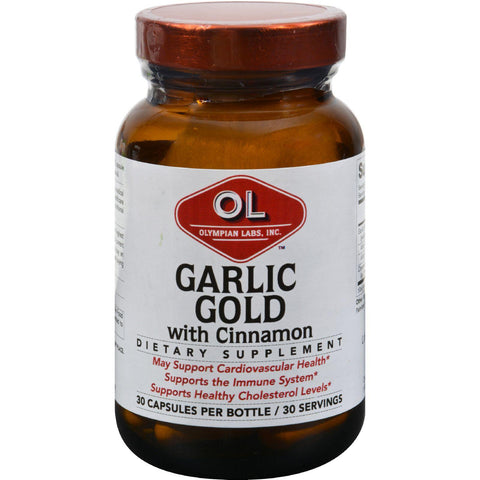 Olympian Labs Garlic Gold With Cinnamon - 30 Capsules
