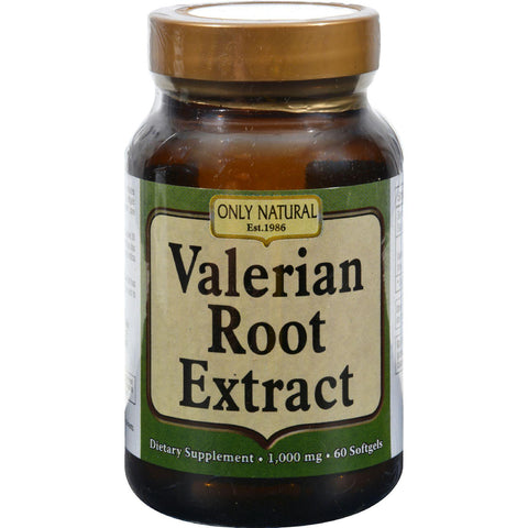 Only Natural Valerian Root Extract - 60 Softgels